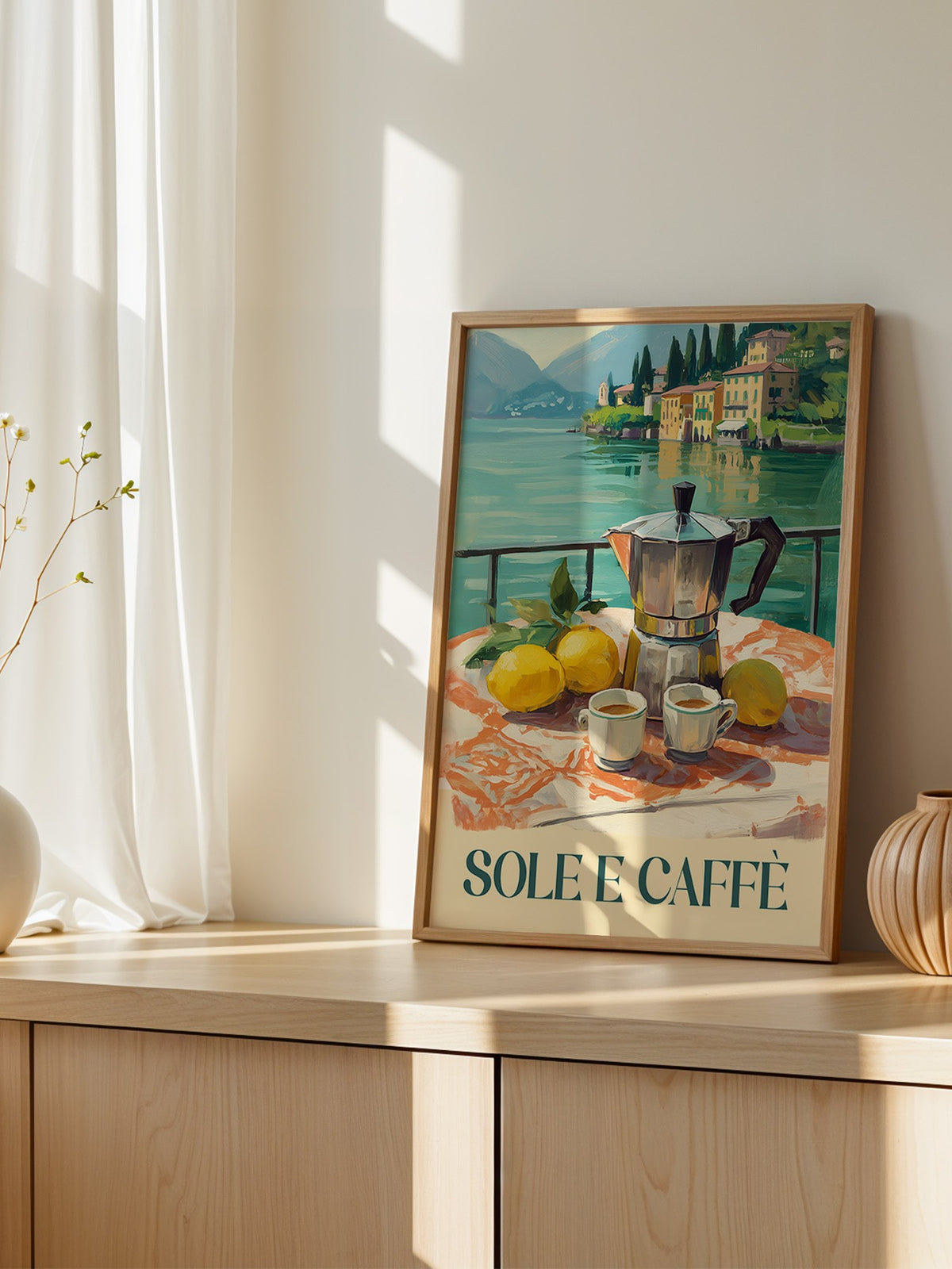 Italienischer Kaffee am See