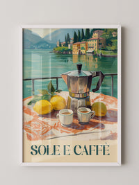 Italienischer Kaffee am See