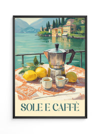 Italienischer Kaffee am See