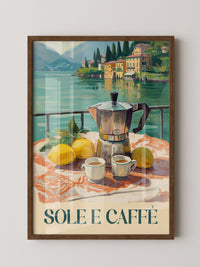 Italienischer Kaffee am See