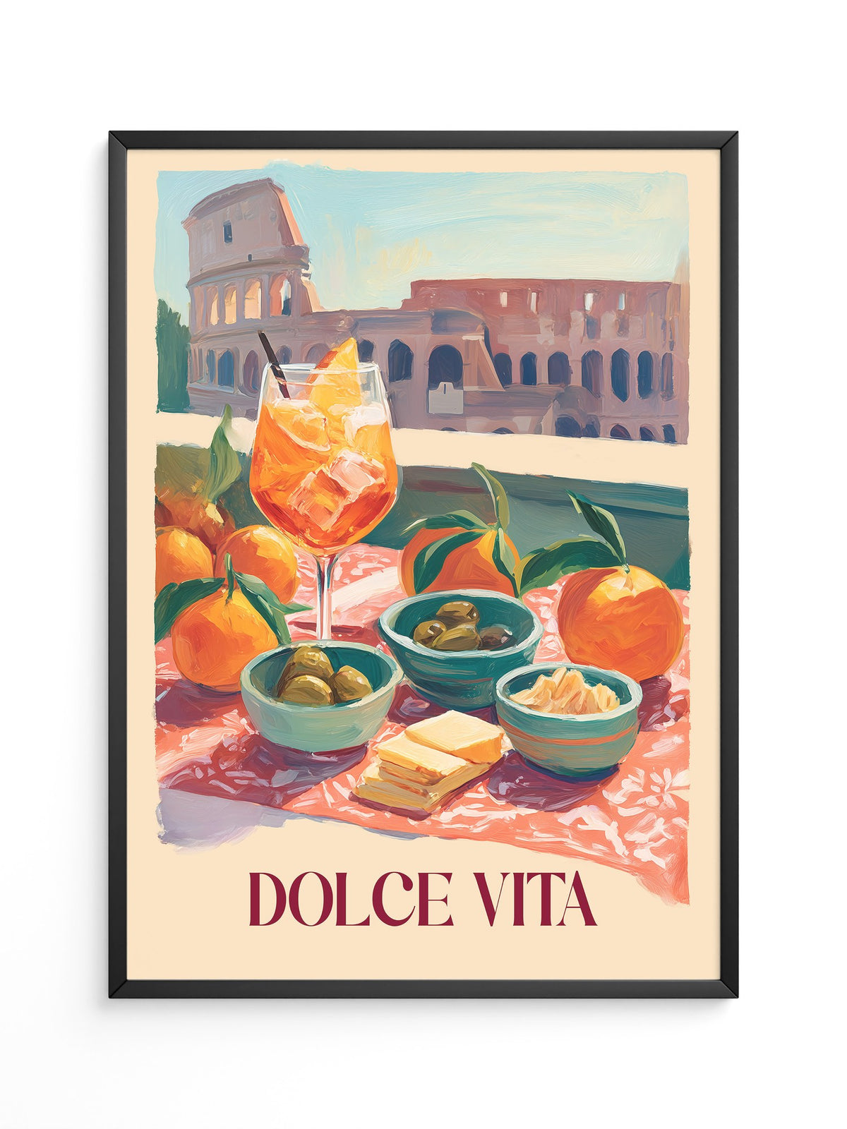 Aperol Spritz Colosseum Malerei