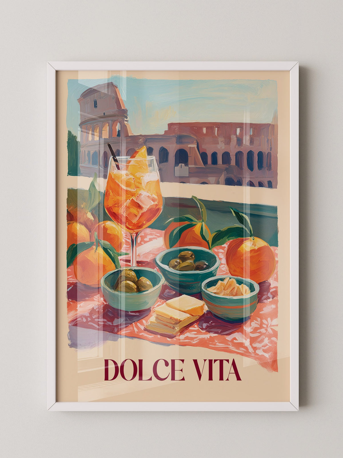 Aperol Spritz Colosseum Malerei