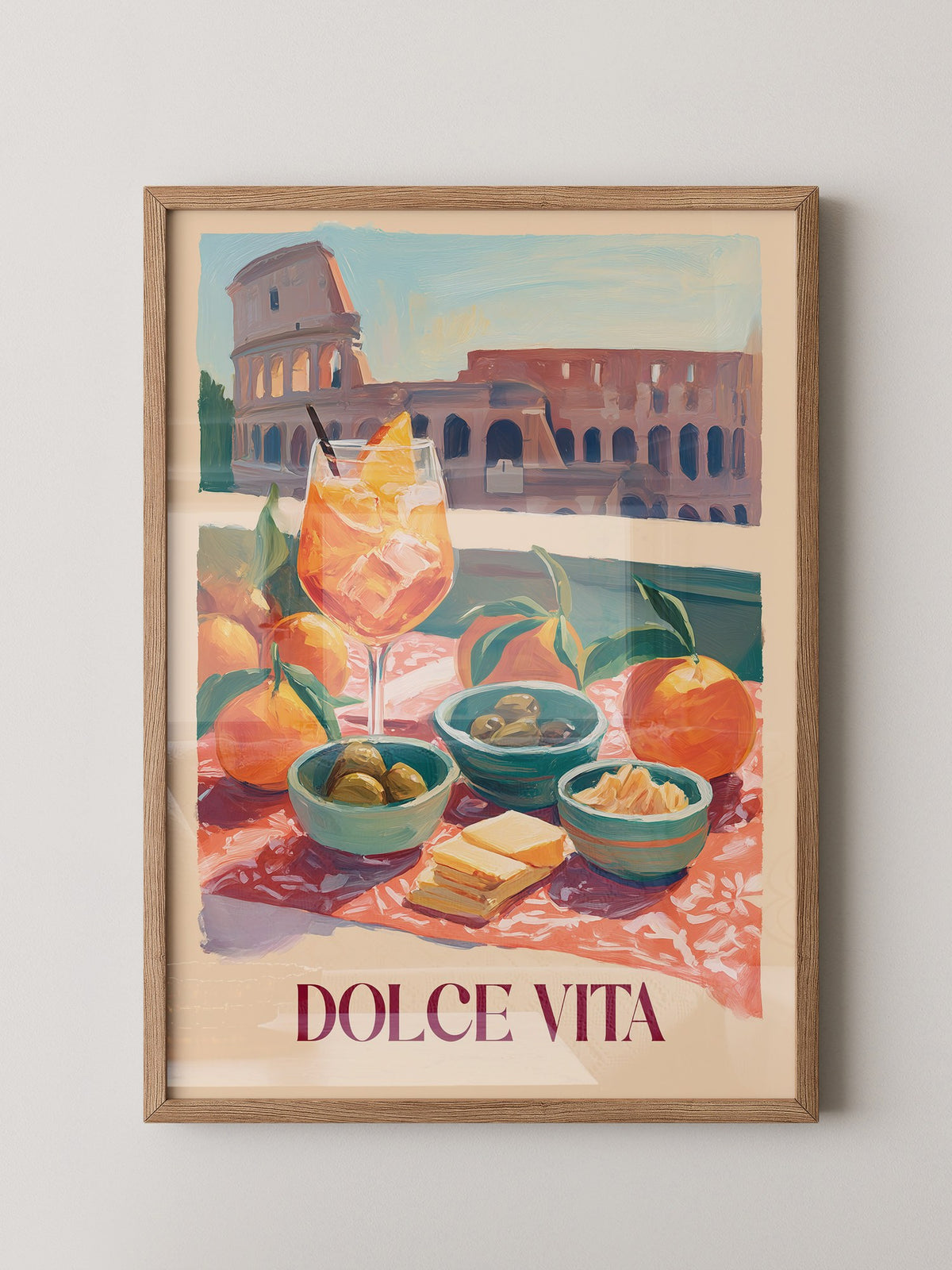 Aperol Spritz Colosseum Malerei