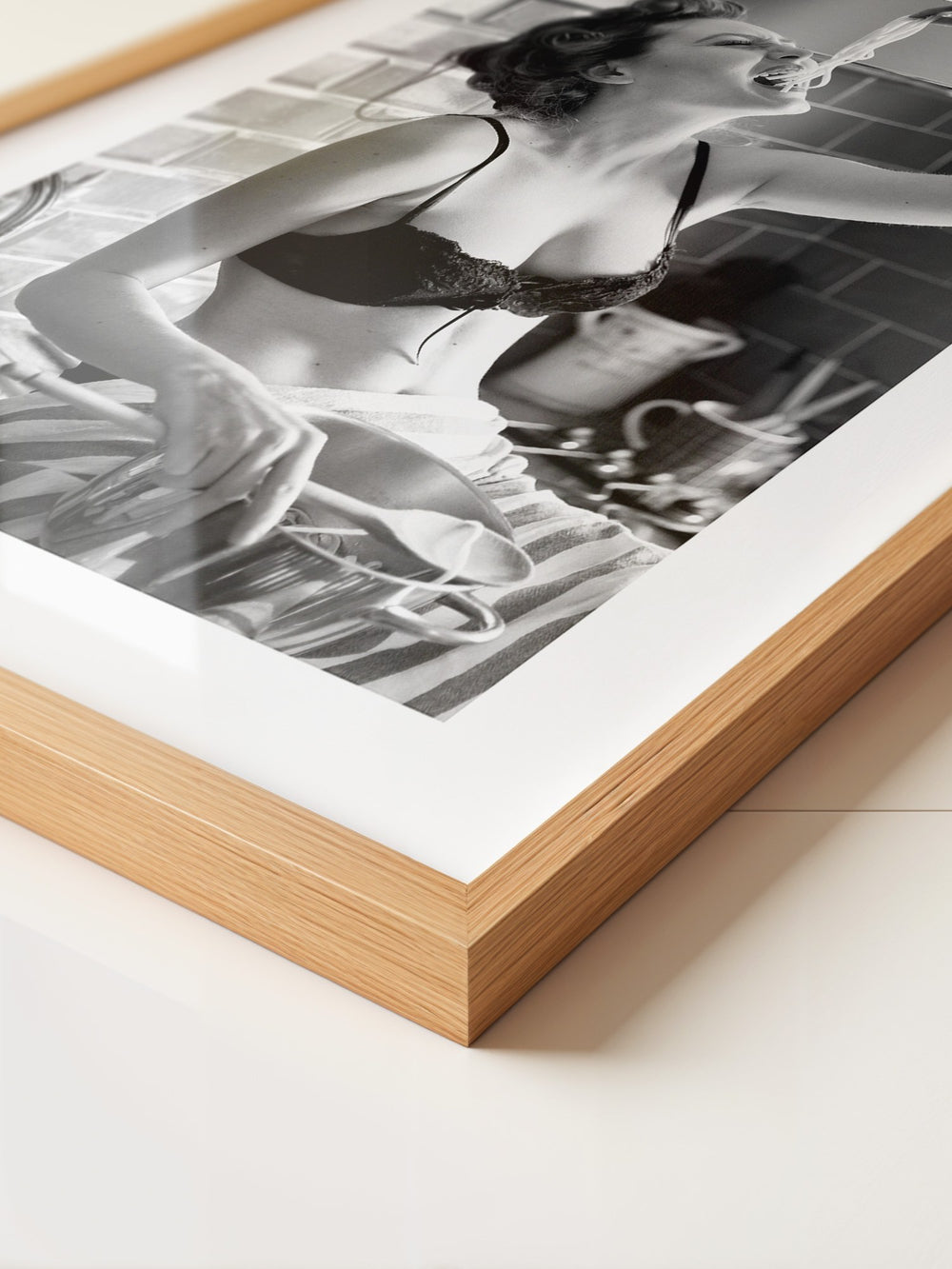 Spaghetti Genuss Schwarzweiß Retro