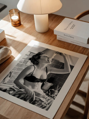 Spaghetti Genuss Schwarzweiß Retro