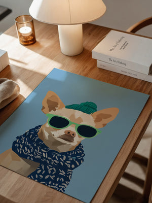 Chihuahua Cool Cartoon Outfit