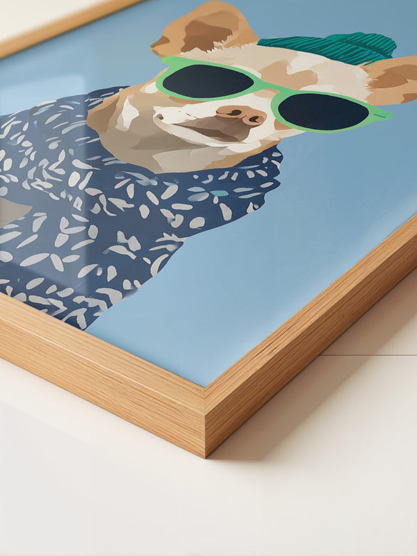 Chihuahua Cool Cartoon Outfit