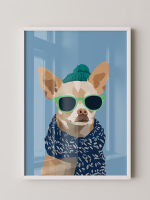 Chihuahua Cool Cartoon Outfit