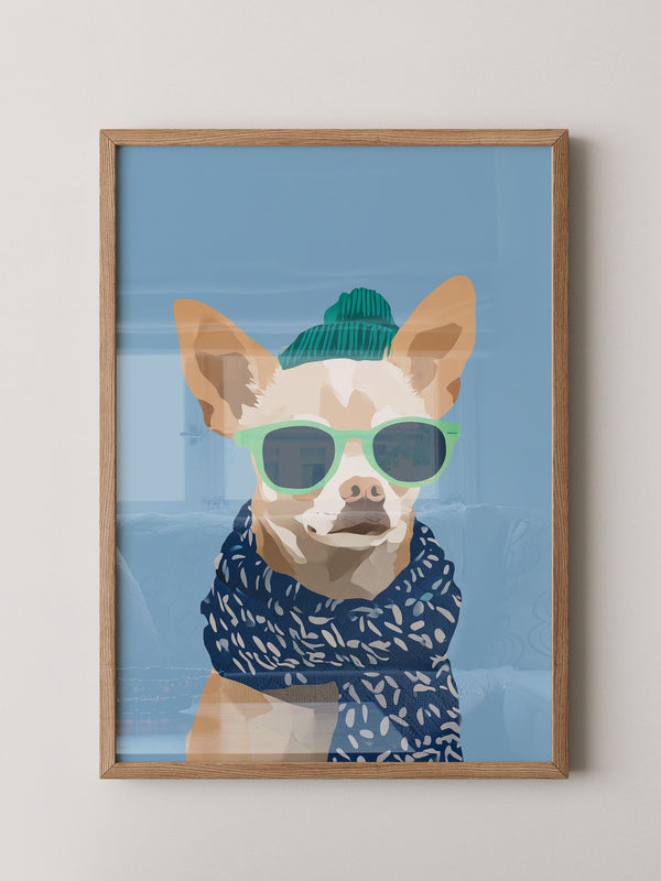Chihuahua Cool Cartoon Outfit