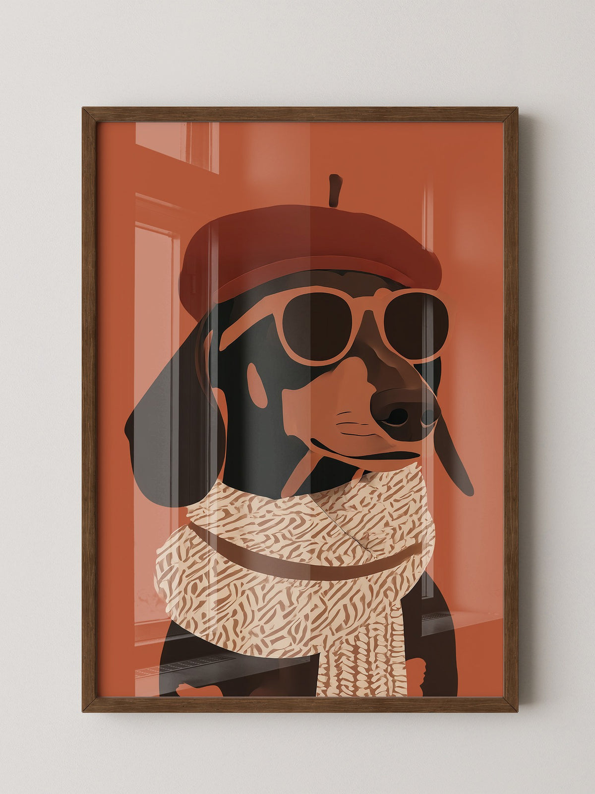 Dackel Sonnenbrille Retrolook