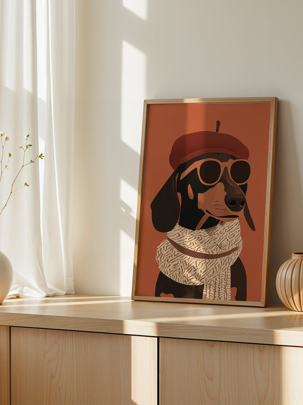 Dackel Sonnenbrille Retrolook