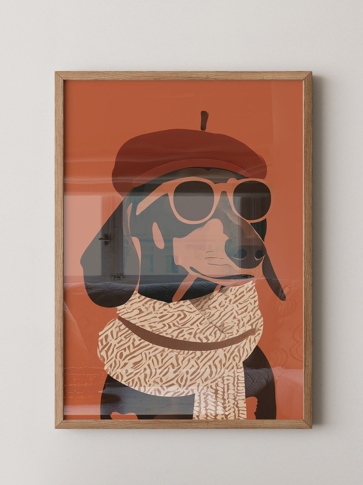 Dackel Sonnenbrille Retrolook