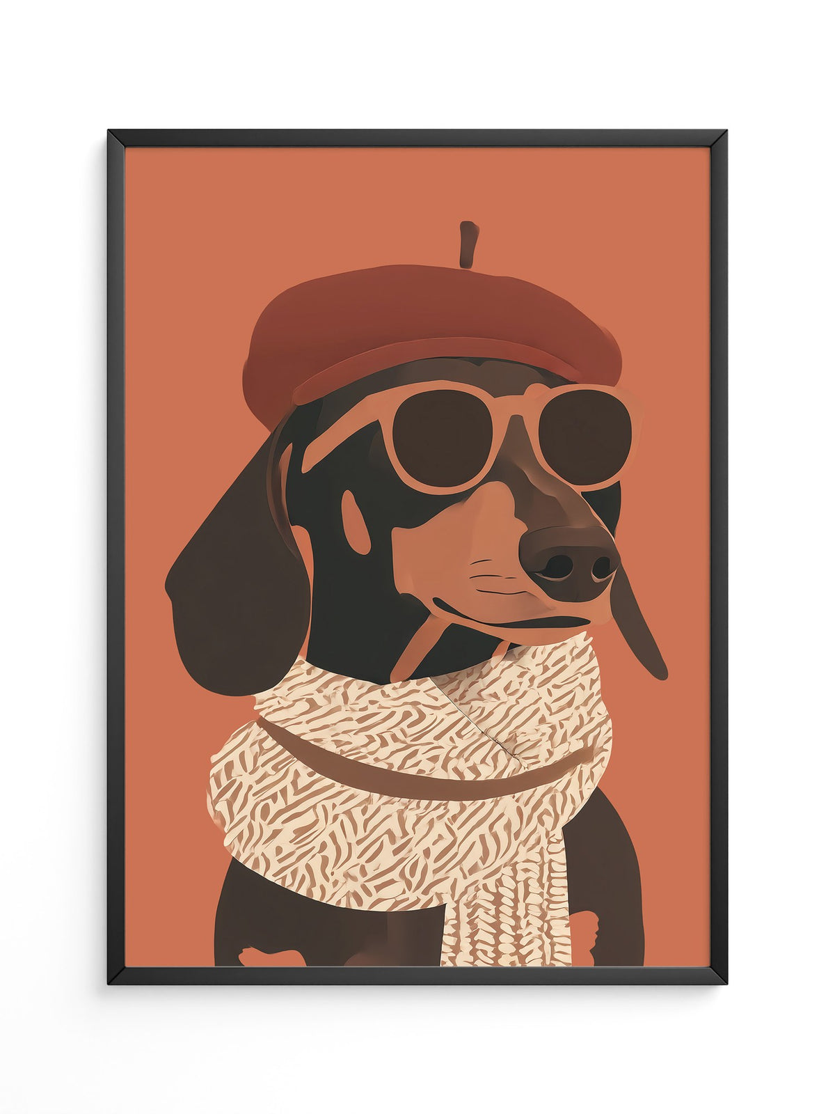 Dackel Sonnenbrille Retrolook