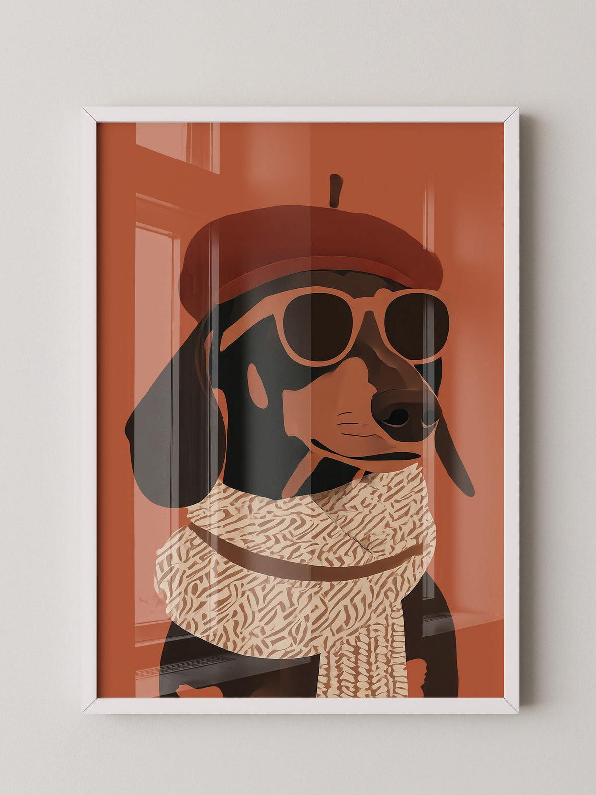 Dackel Sonnenbrille Retrolook