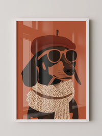 Dackel Sonnenbrille Retrolook