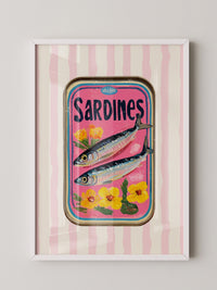 Sardinen Büchse Retro Blumen