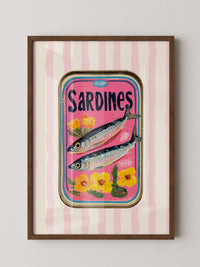 Sardinen Büchse Retro Blumen