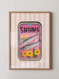 Sardinen Büchse Retro Blumen