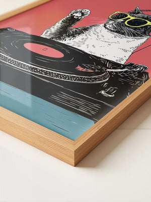DJ Katze Popart retro
