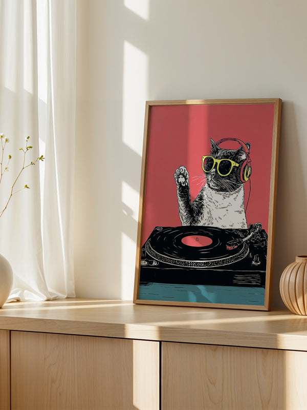 DJ Katze Popart retro