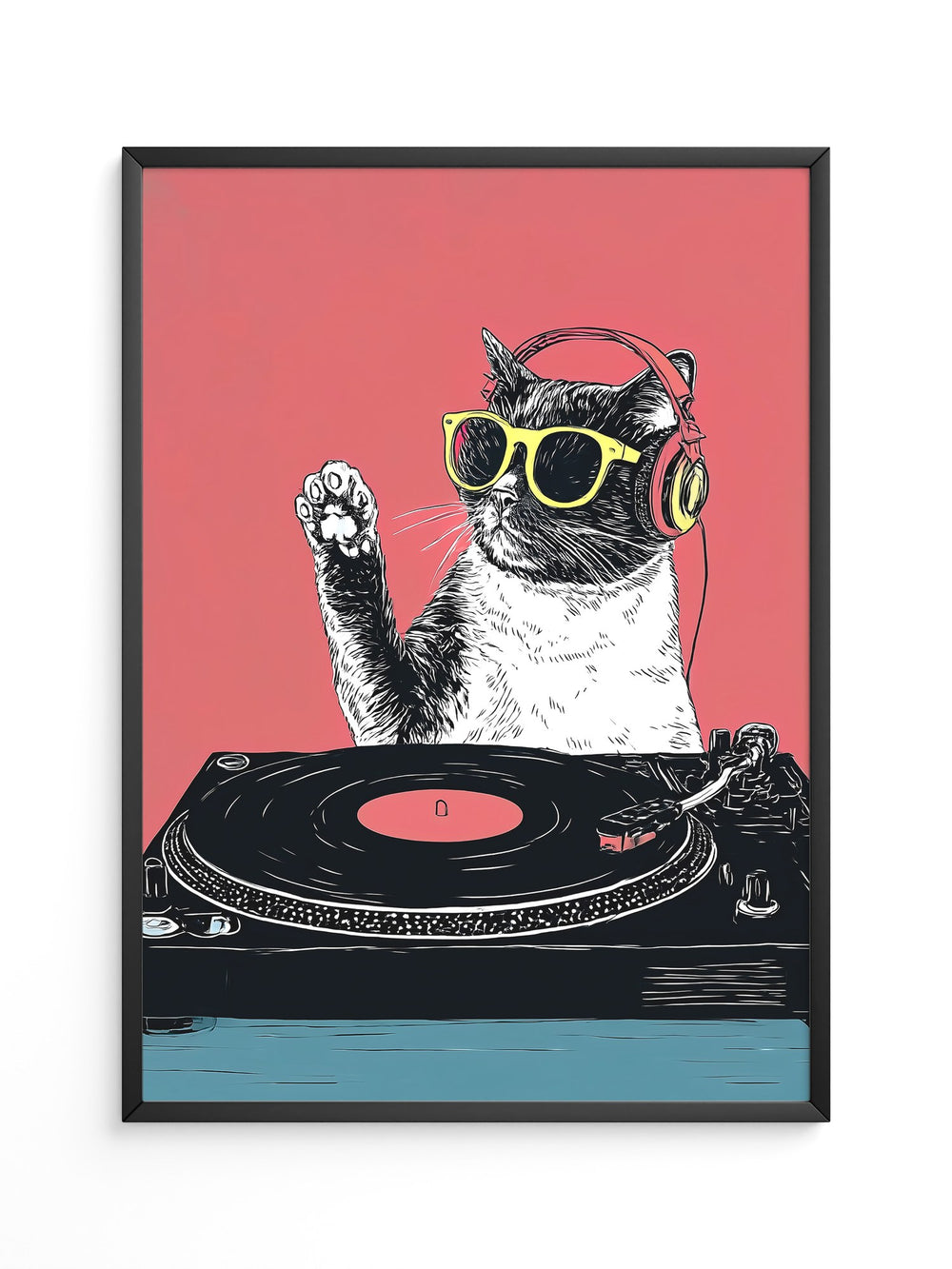 DJ Katze Popart retro