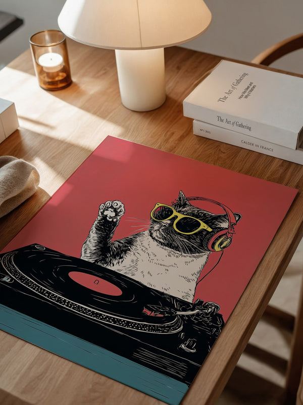 DJ Katze Popart retro