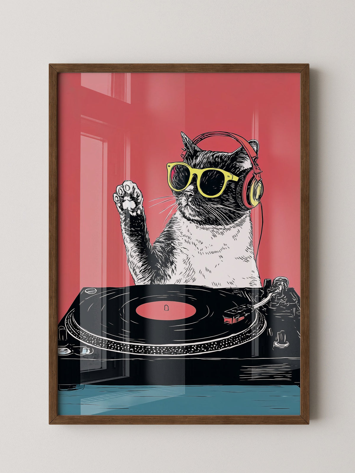 DJ Katze Popart retro