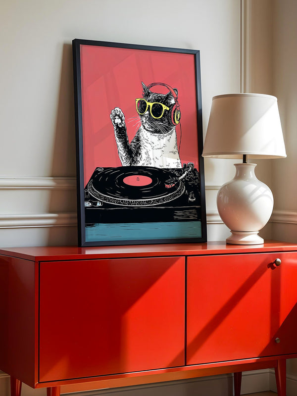 DJ Katze Popart retro
