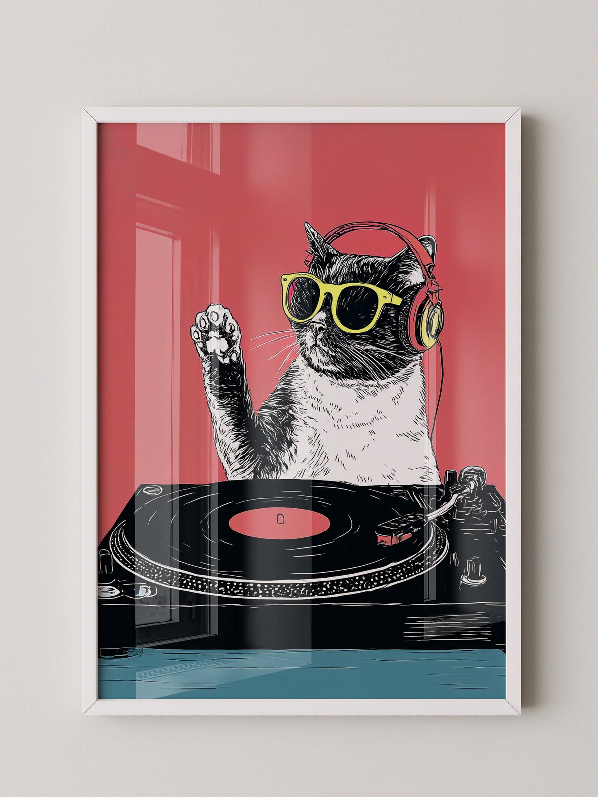 DJ Katze Popart retro