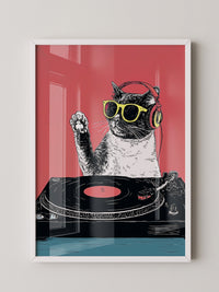 DJ Katze Popart retro