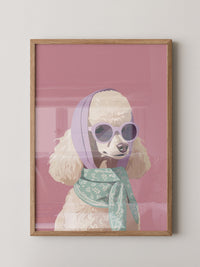 Pudel Pastell Retro-Look