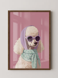 Pudel Pastell Retro-Look