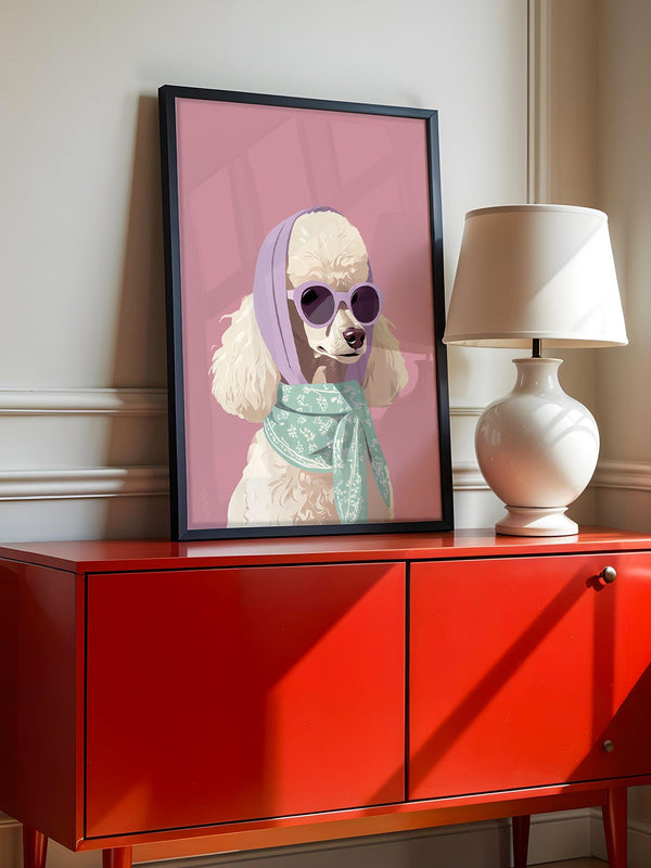 Pudel Pastell Retro-Look