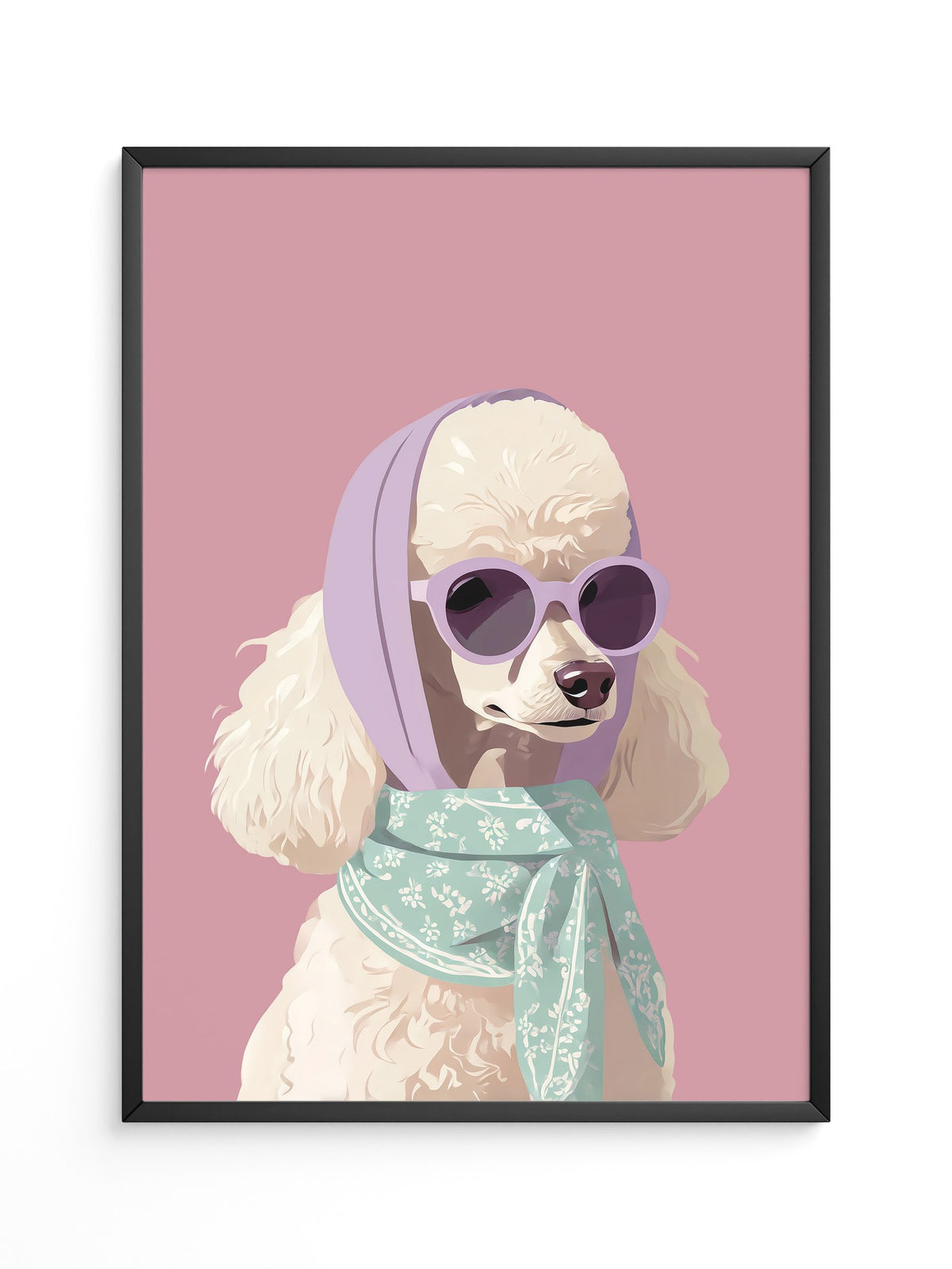 Pudel Pastell Retro-Look