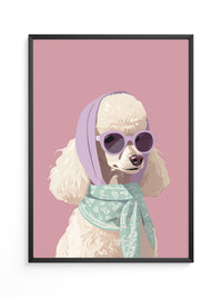 Pudel Pastell Retro-Look