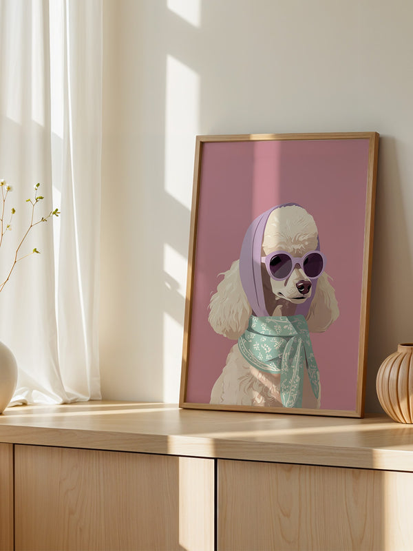 Pudel Pastell Retro-Look