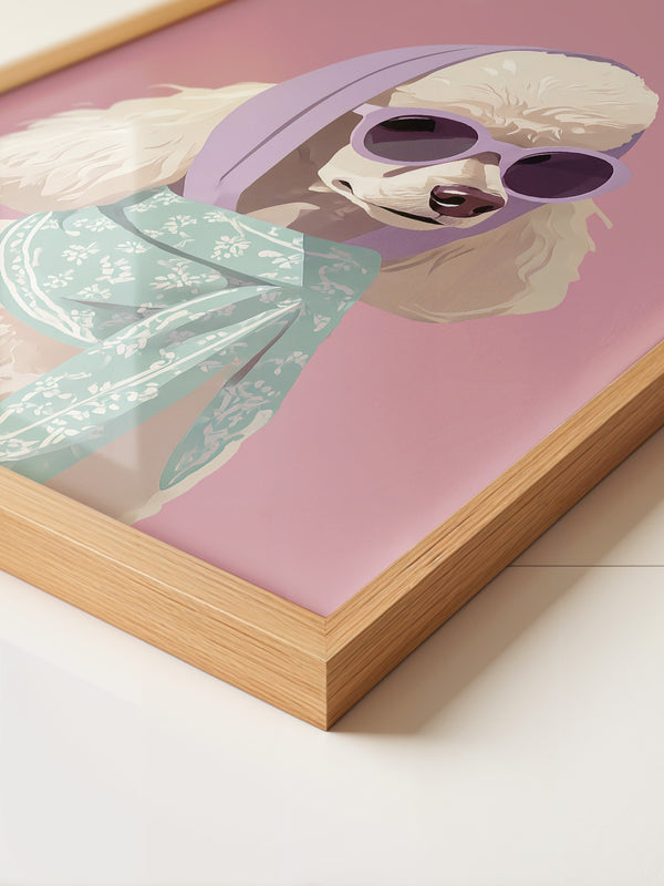 Pudel Pastell Retro-Look