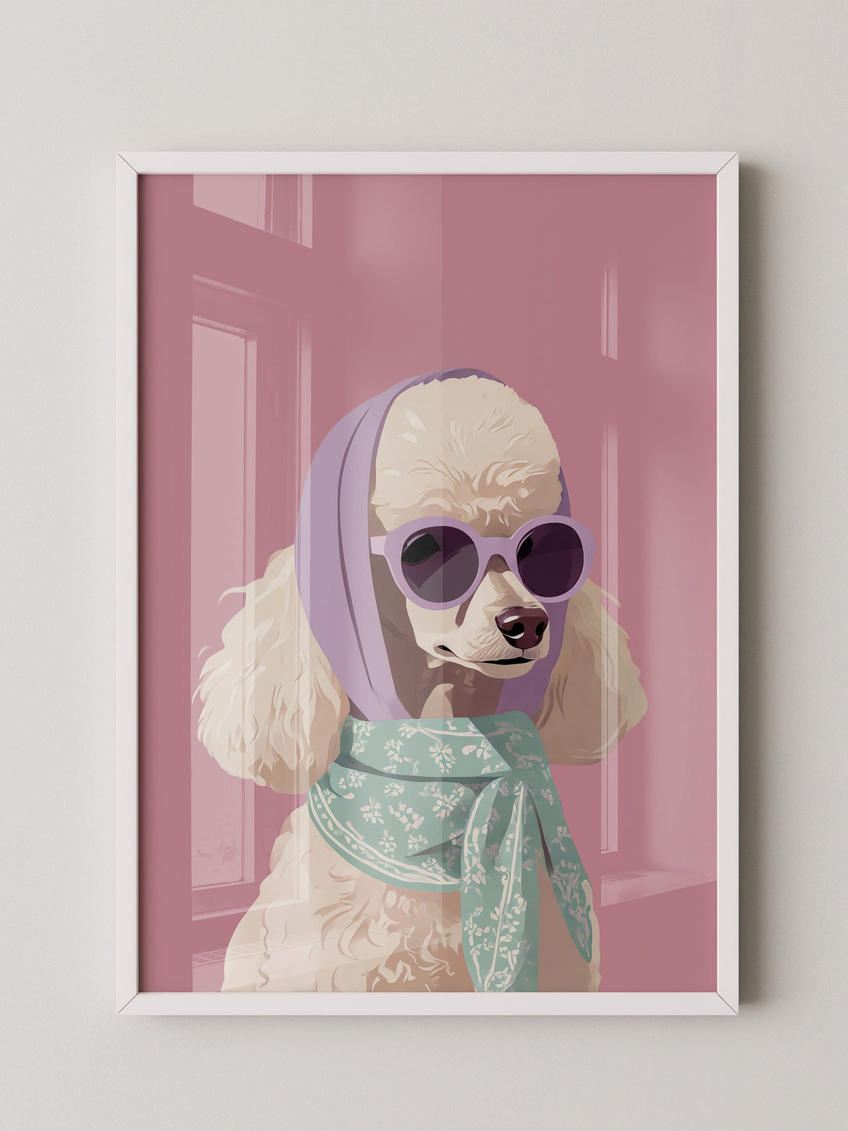 Pudel Pastell Retro-Look