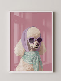 Pudel Pastell Retro-Look