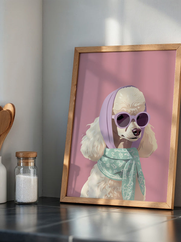 Pudel Pastell Retro-Look