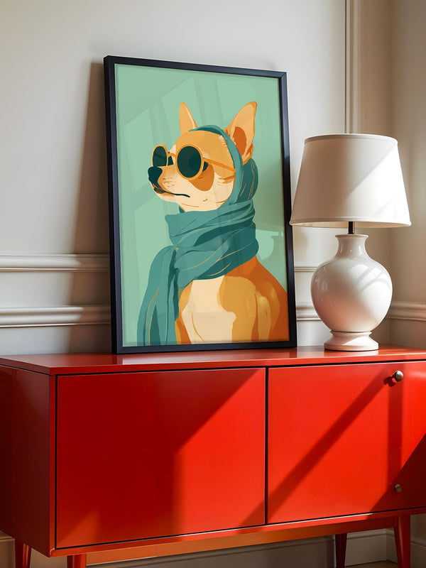 Shiba Hund Retro Look