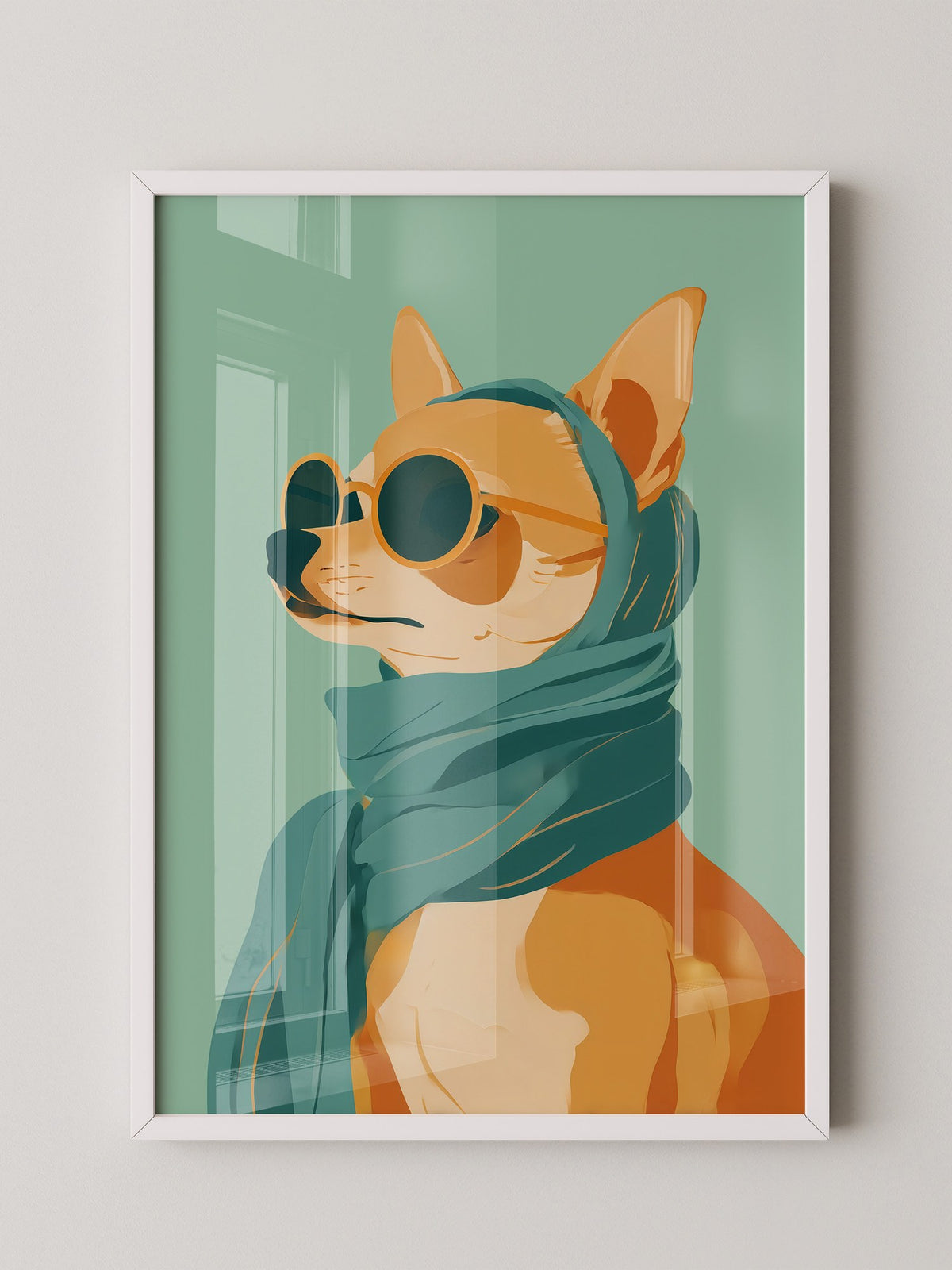 Shiba Hund Retro Look