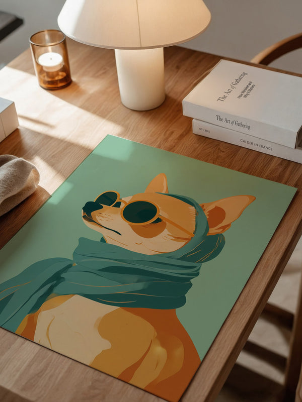 Shiba Hund Retro Look