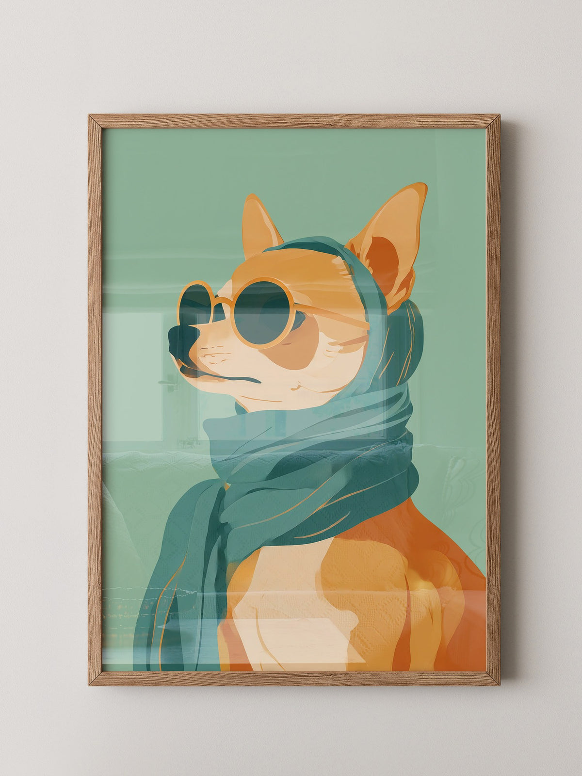 Shiba Hund Retro Look