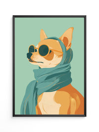 Shiba Hund Retro Look