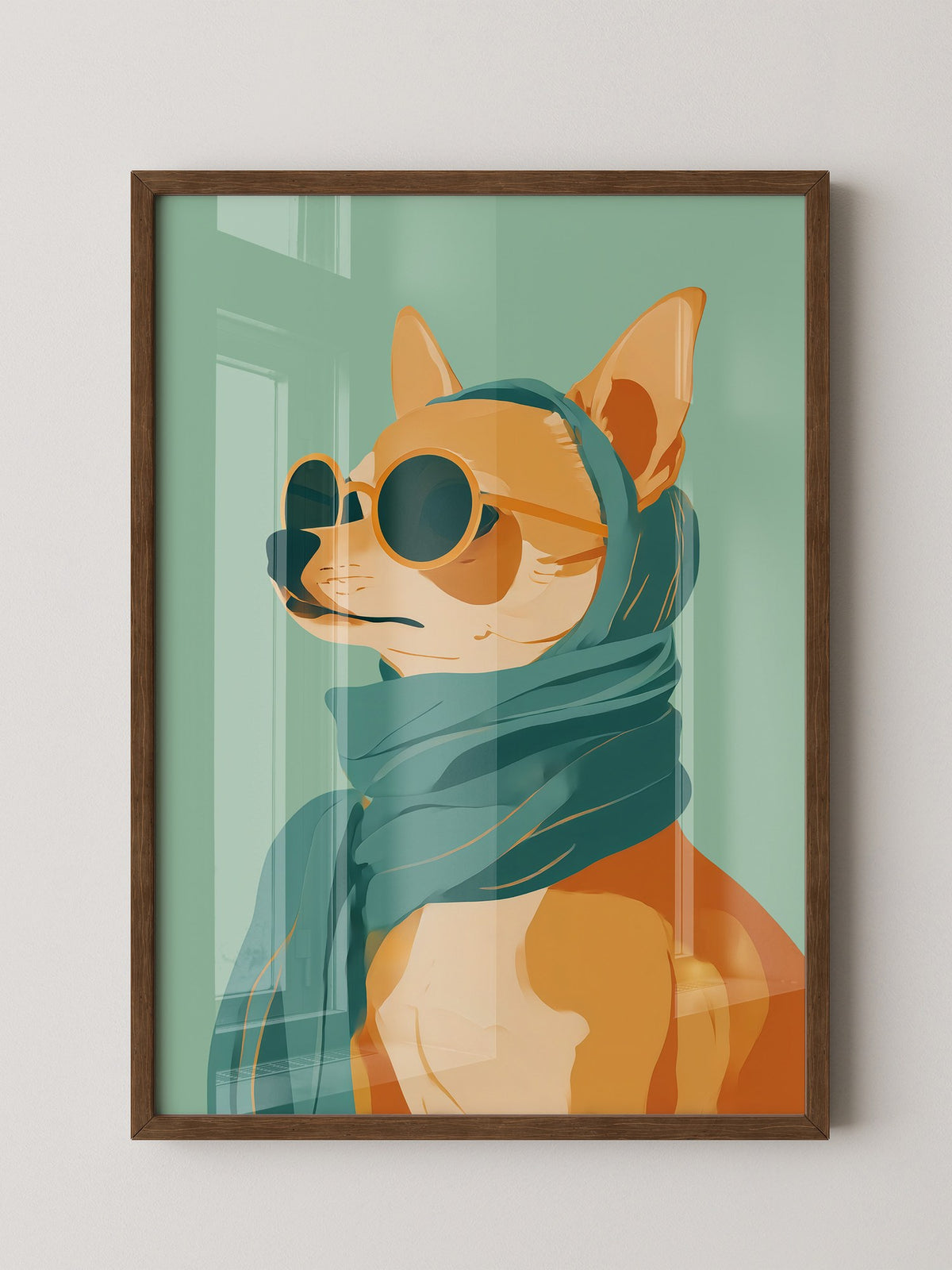 Shiba Hund Retro Look