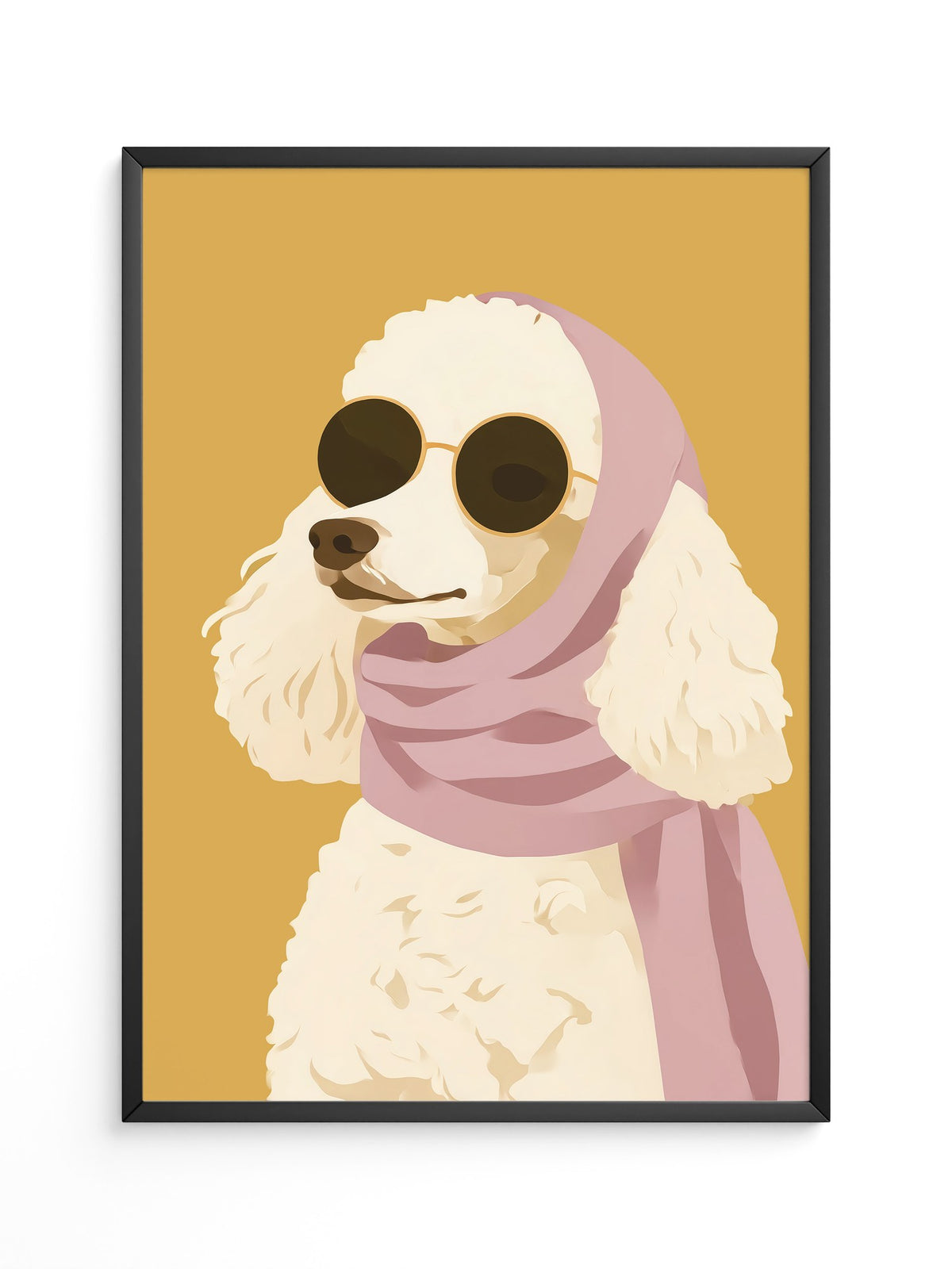 Pudel Sonnenbrille Pastell