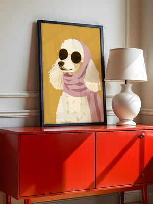 Pudel Sonnenbrille Pastell