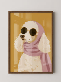 Pudel Sonnenbrille Pastell