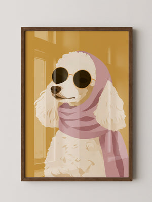 Pudel Sonnenbrille Pastell